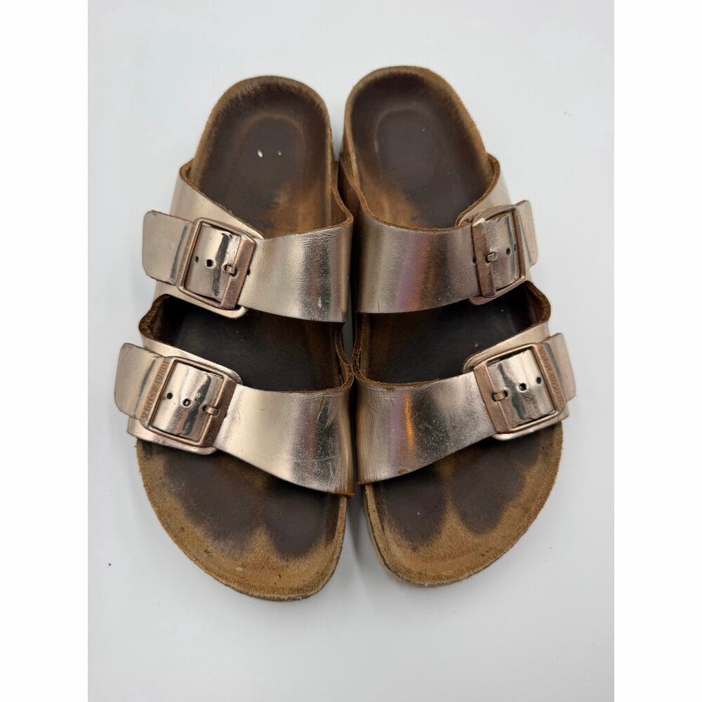 Birkenstock gold arizona two buckle sandal size 40